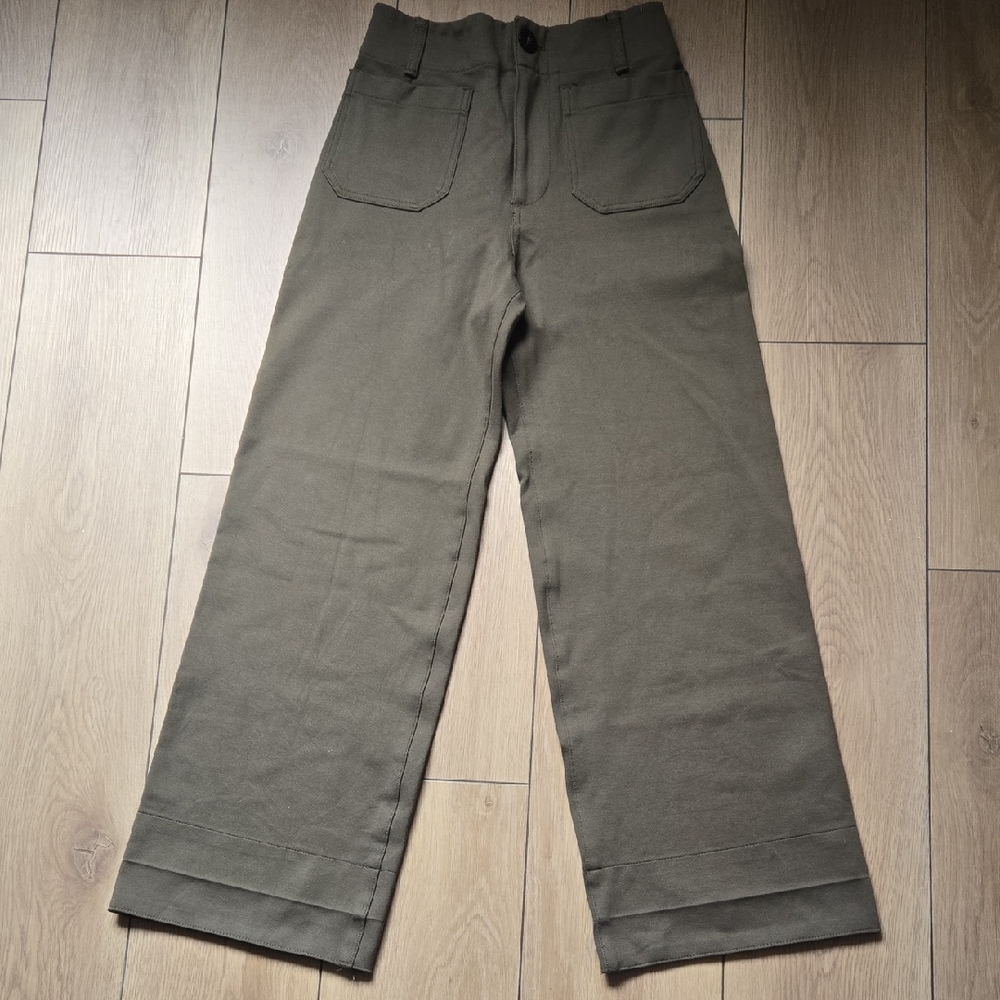 Anthropologie Maeve The Colette Cropped Wide-Leg Pants Sz 25 - Picture 3 of 12